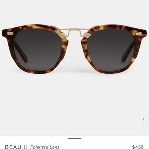 KREWE Beau II Sunglasses in Tortoise and Gold